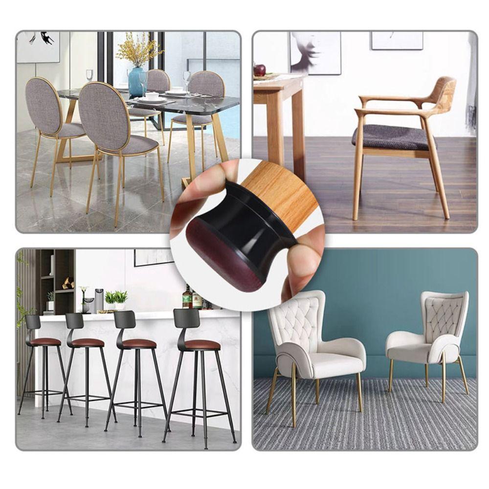 Wrapped Felt Bottom Chair Caps Cover Non-Slip Chair Leg Floor Protector Furniture Leg