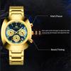 VA VA VOOM Classic Men Quartz Watches Stainless Steel Waterproof Analog Watch with Date Fashion Wristwatch Luxury Business Men's Dress Watch