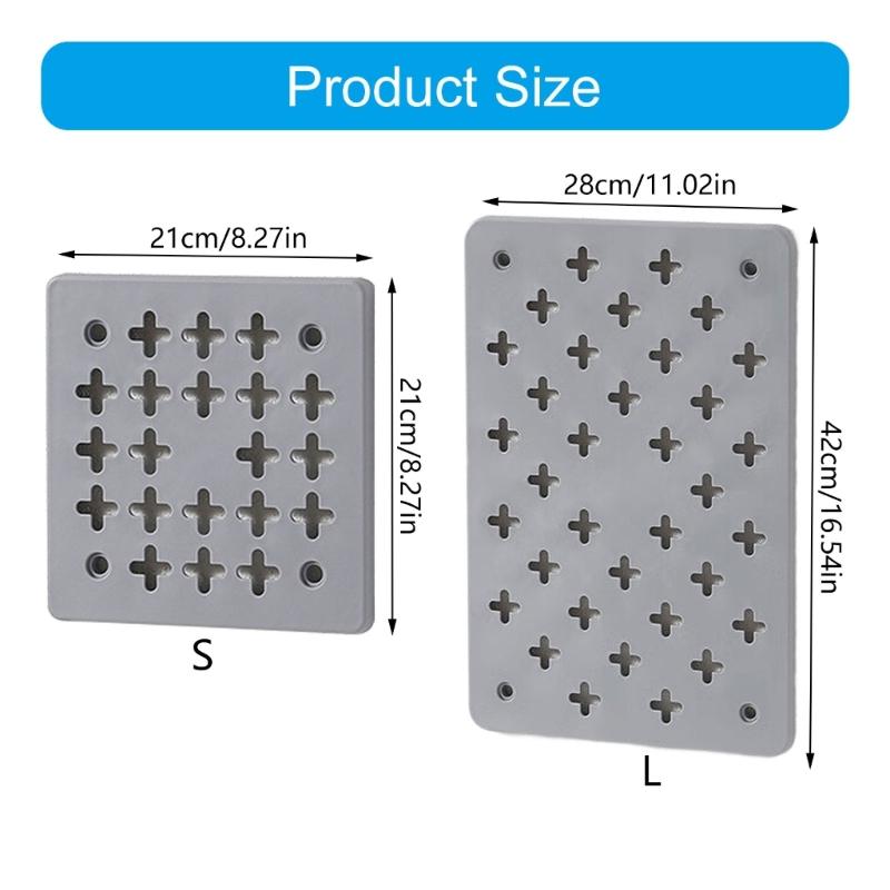 Tool Release Assembly Plastic Grid Board Space Saving Vertical Organizers For Kitchen Bathroom Decors