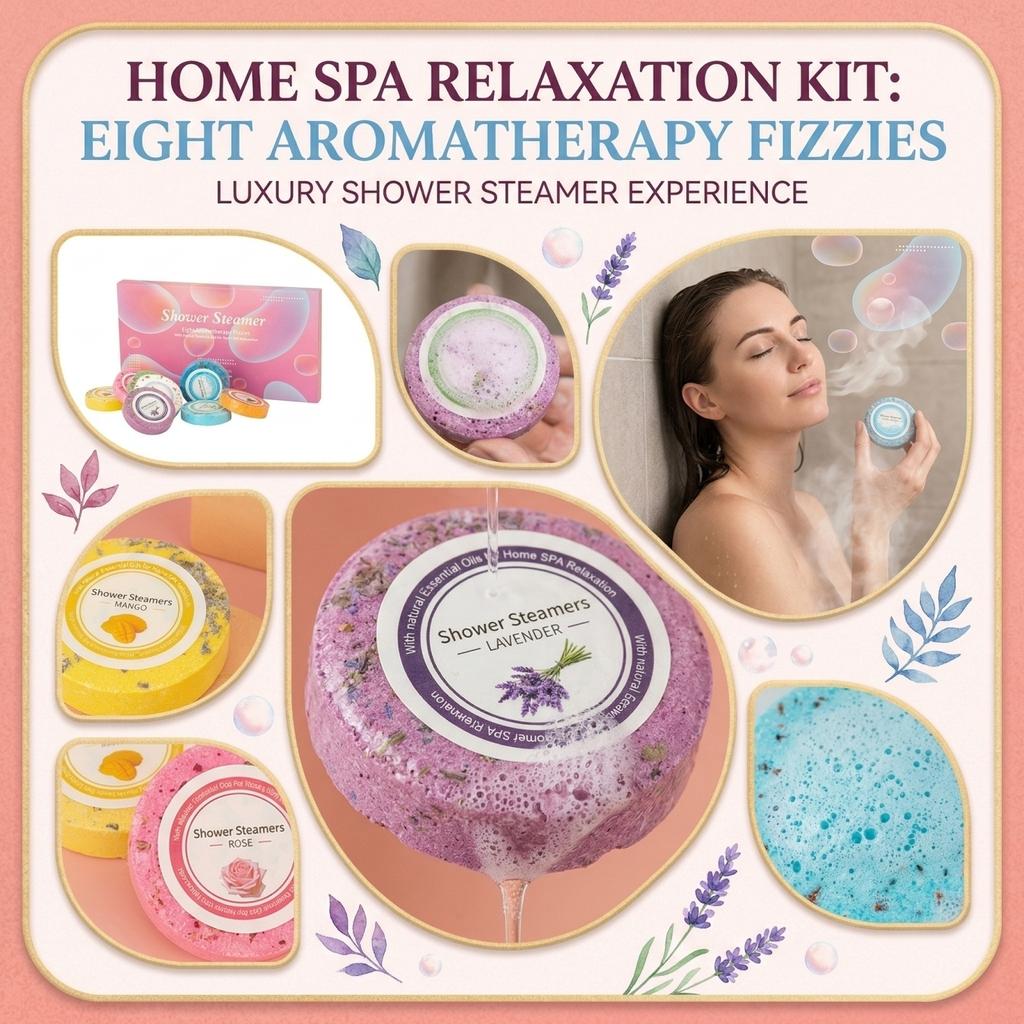 Aromatherapy Oil Shower Sheet, Shower Sheet, 8-piece Set, Bath Hotel Supplies, Aromatherapy Floral Bath Sheet
