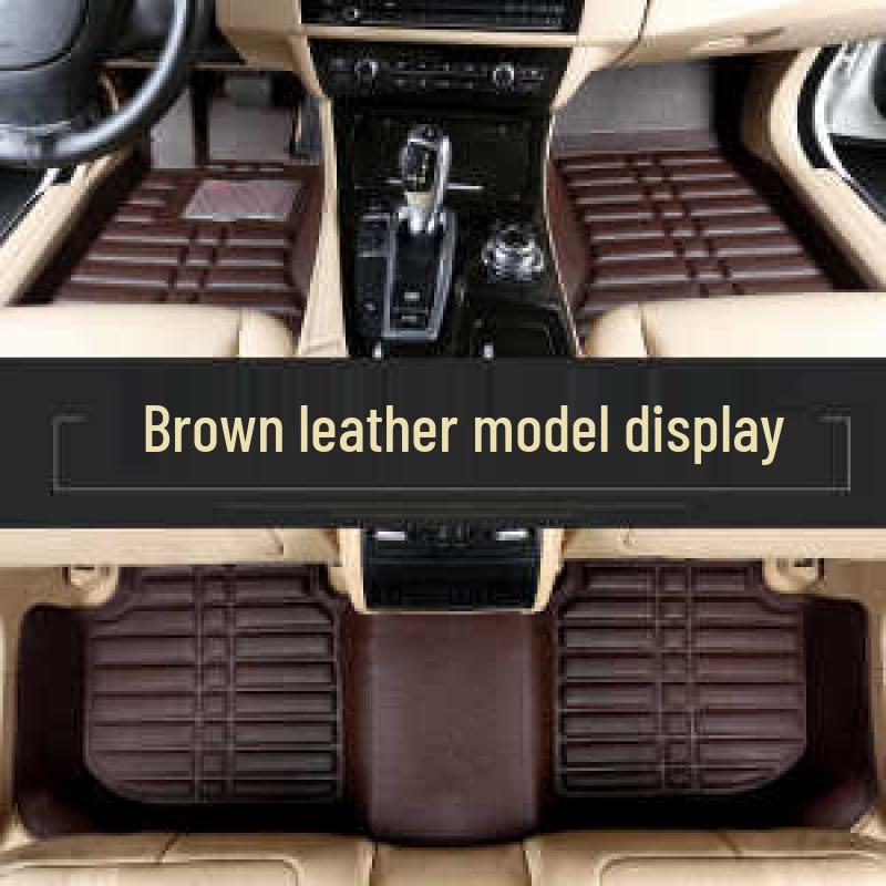 Leather Anti-Slip, Wear-Resistant Floor Mats for Honda City, XRV, Vezel, Avancier, and URV - Easy To Install.