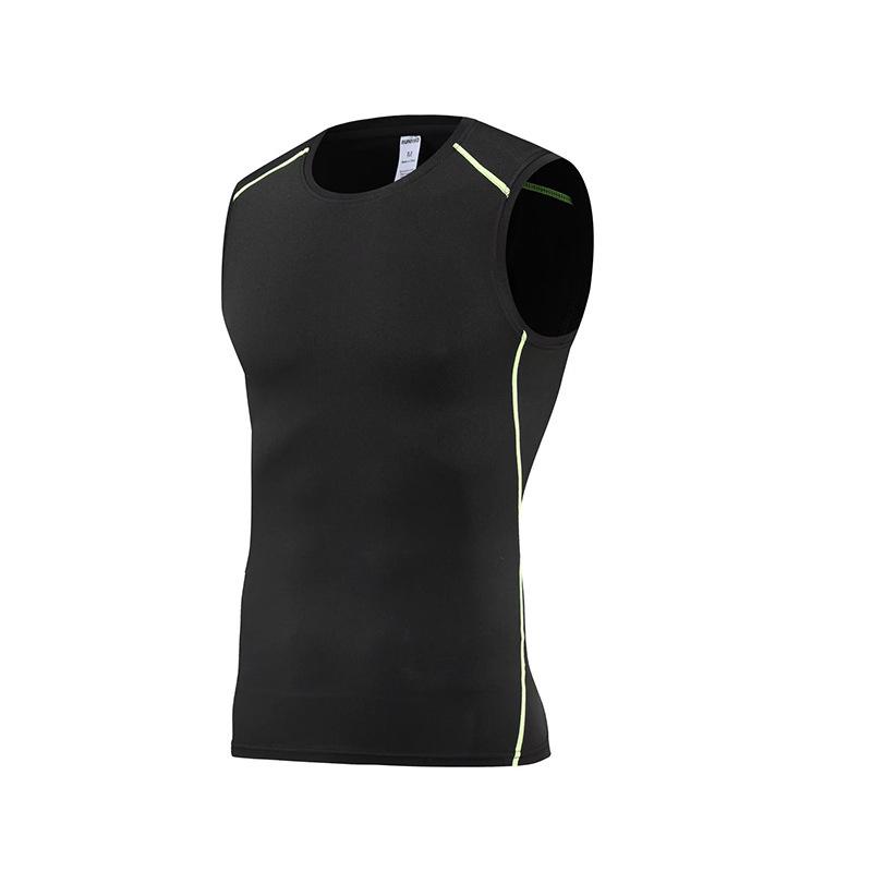 Men's Quick-Dry Sleeveless Compression Sports Vest for Running and Fitness