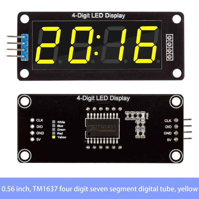 Tm1637 0,56 palce 4bitový LED digitální trubicový displej 7segmentový displejový modul LED elektronická hodiny displejový modulová deska pro Arduino