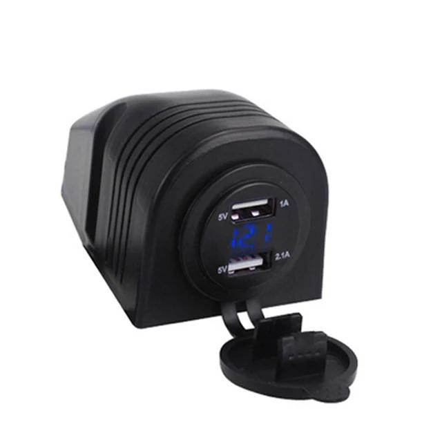

Водонепроницаемый двойной USB 3.1A вольтметр автомобильное зарядное устройство пылезащитное с основанием для палатки для автомобиля грузовик мотоцикл лодка квадроцикл аксессуары синий