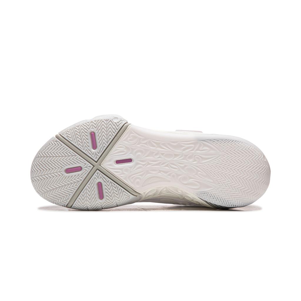 Li Ning WOW12 Basketballschuhe Herren Mittelhoch Standard Weiß ABAV013-21