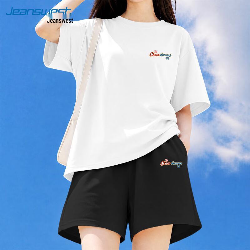 Jeanswest Women's Pure Cotton T-Shirt & Cropped Pants Set
