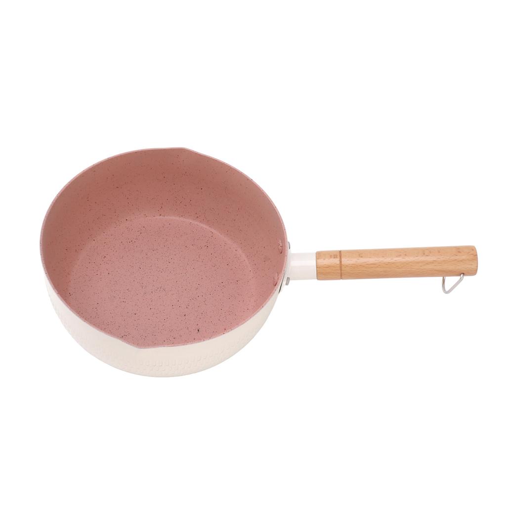 Milk Sauce Pan Stick Proof Multi Functional Uniform Heat Sticky Proof Ramen Pot with Heat Insulation Handle for Gas