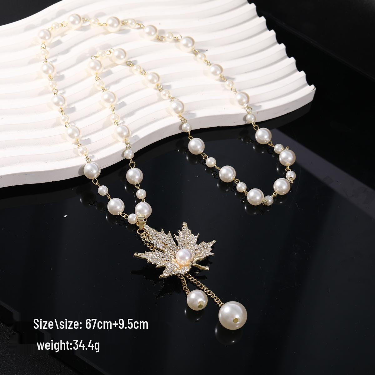 

Міжкордонний ароматний ланцюжок для светра: Корейський стиль, довге намисто, модно універсальне, високоякісний сплав, стійке до вицвітання