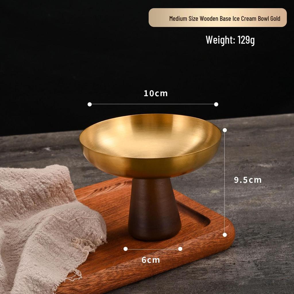 304 Stainless Steel Dessert Bowl for Ice Cream, Yogurt, Pudding, and Salad.