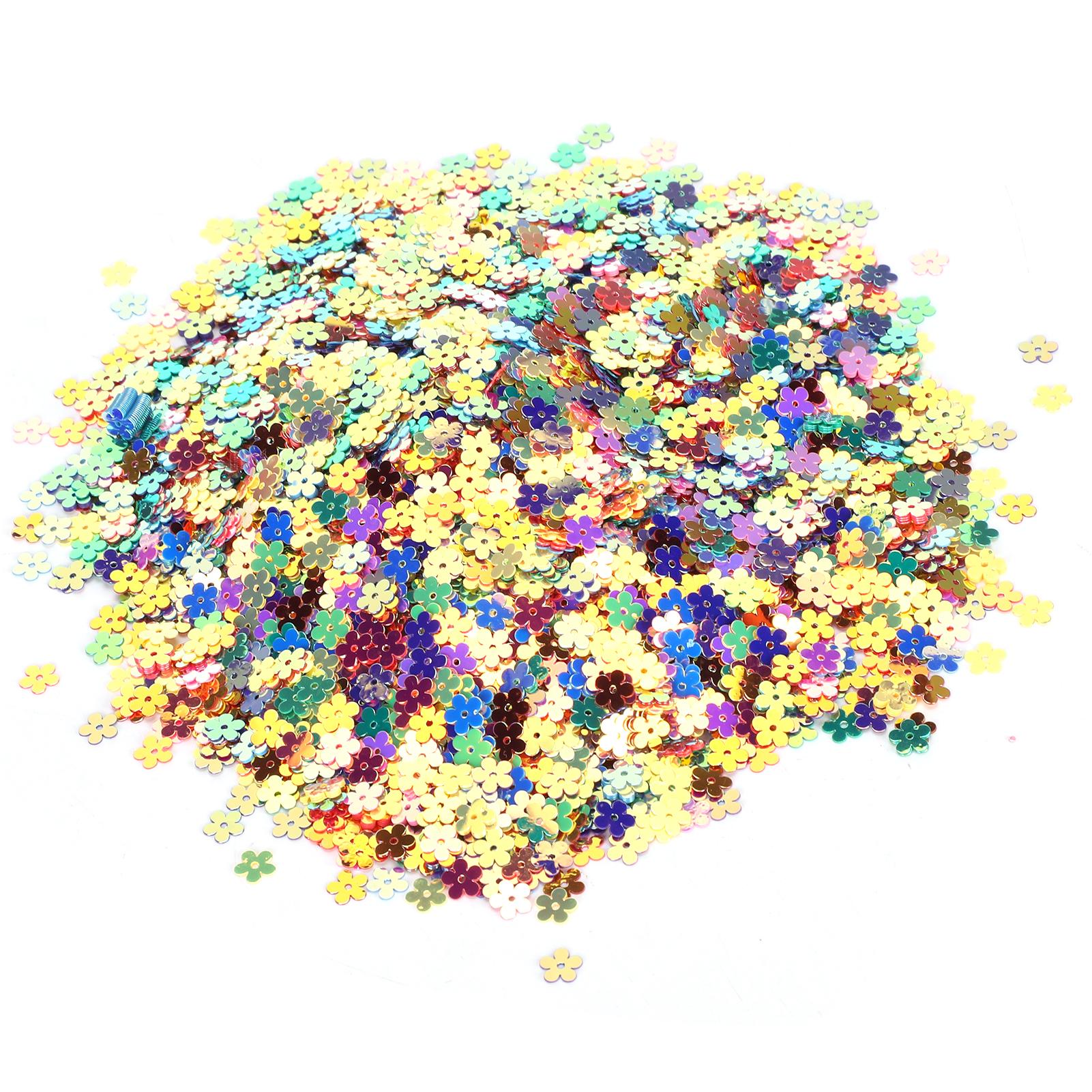 

Confetti FlowerShaped Glitter Sequins Color Party Wedding Sprinkle Part Decoration Supplies 0.7cm