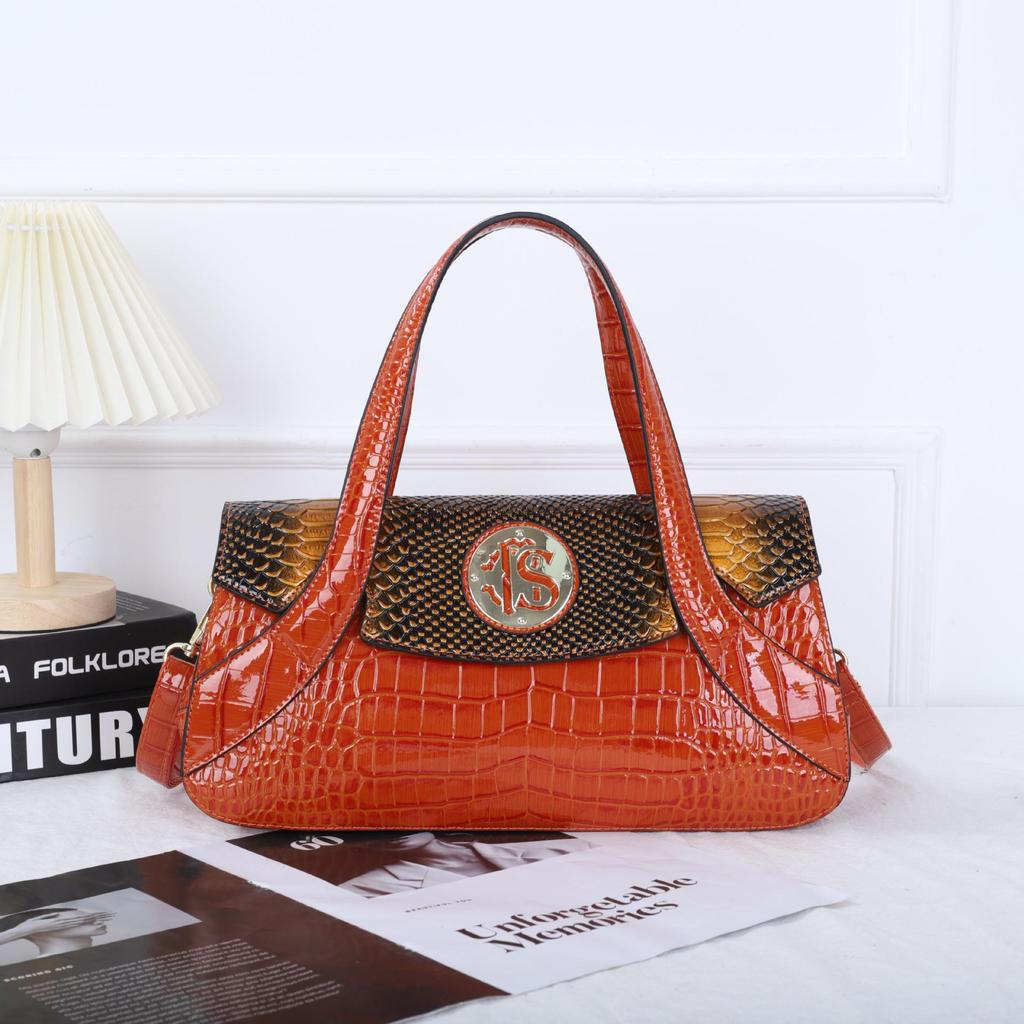Elegant Snake Pattern Handbag: Versatile, Spacious, and Stylish Shoulder Bag for Women - 2025 New Design