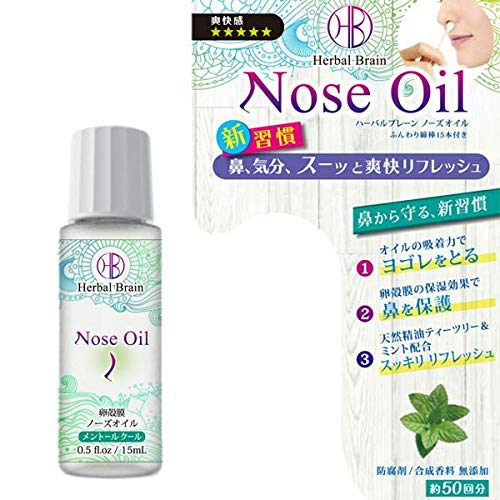

Herbal Blaine Nose Oil with 15 Soft Cotton Swabs
