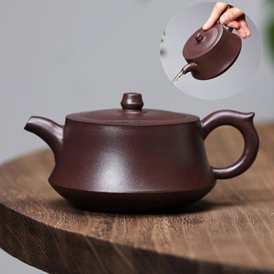 230ml Lila Ton Teekanne Traditionell Handgefertigt Filterkessel Zuhause Schönheit Teezubereiter Kundenspezifisch Roh Erz Zisha Teeset