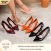 Women's Spring/Autumn Wedge Heel Stilettos - Chic Bow-Accent Versatile Pumps