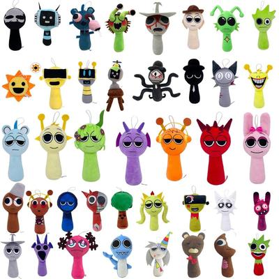 Sprunki Plush Toys Sprunki Incredibox Plushie Sprunki Soft Game Cartoon Pillow Kids Birthday Gifts Stuffed Dolls Christmas Gift