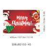 2027 Christmas Garage Flag High Definition Print Reindeer Sleigh Pine Tree Holiday Decor Door Banner