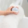 Shampoo Massage Brush with Soft Silicone Teeth Built-in Liquid Dispenser Detachable Design Pet Bathing Brush