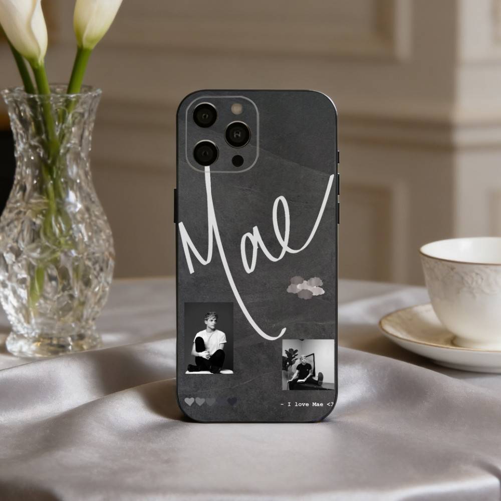 COOL M-Mae M-Martin Actress Phone Case For iPhone 17pro, 16,15,14,13,12,11 X XR Plus,Others Soft Black Cover