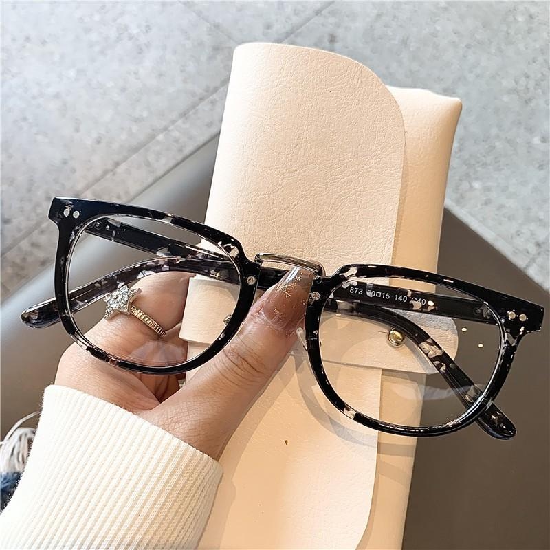 new fashion star anti-blue light glasses luxury brand designer 2022 trendy vintage metal frame rectangle Computer glasses
