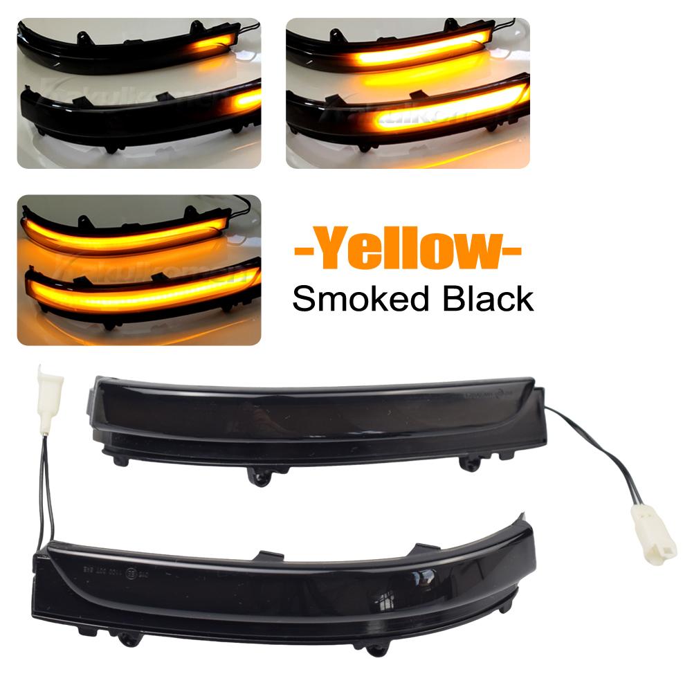 Dynamic Turn Signal Light Sequential Side Marker For VW Fox GOL G5 G6 G7 Polo Golf MK 4.5 Vento Saveiro Passat CrossFox SpaceFox Dynamic Smoked Black