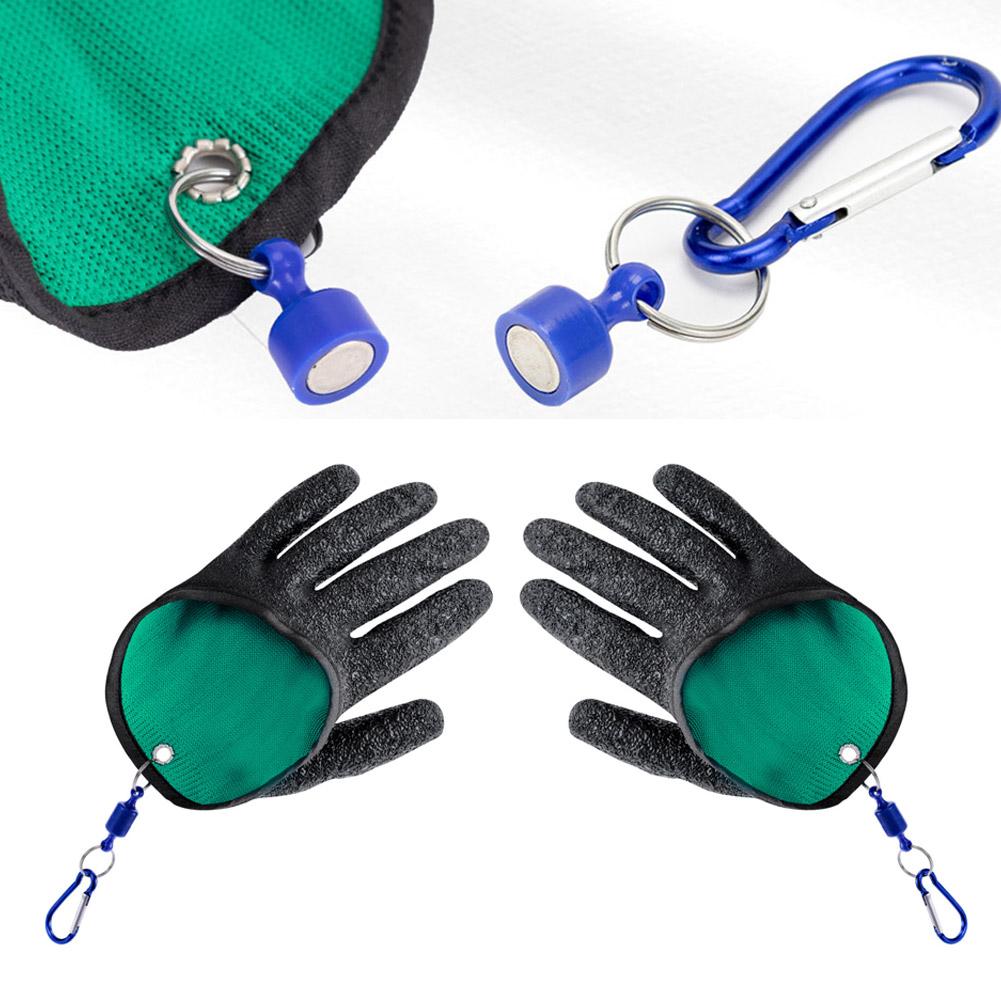 1Pcs Fish Catch Gloves Fishing Glove With Magnet Hook Non-Slip Gloves Catching Fish Latex Hunting Gloves For Accessories