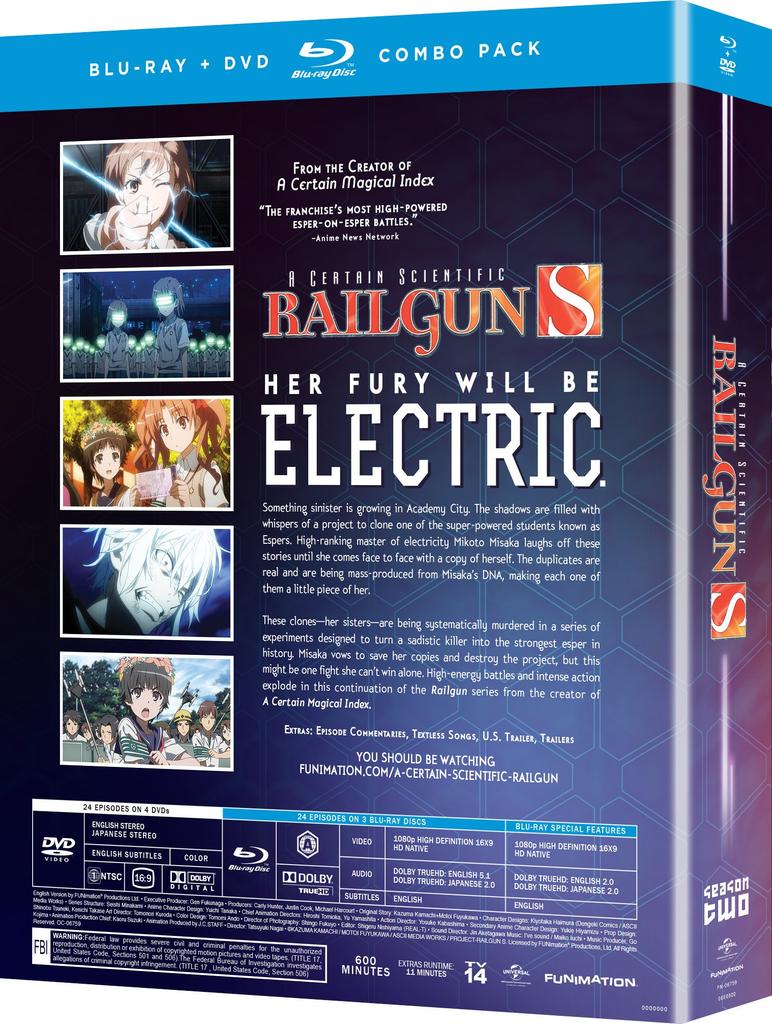 Certain Scientific Railgun Season 2 S [Blu-ray] [Import]