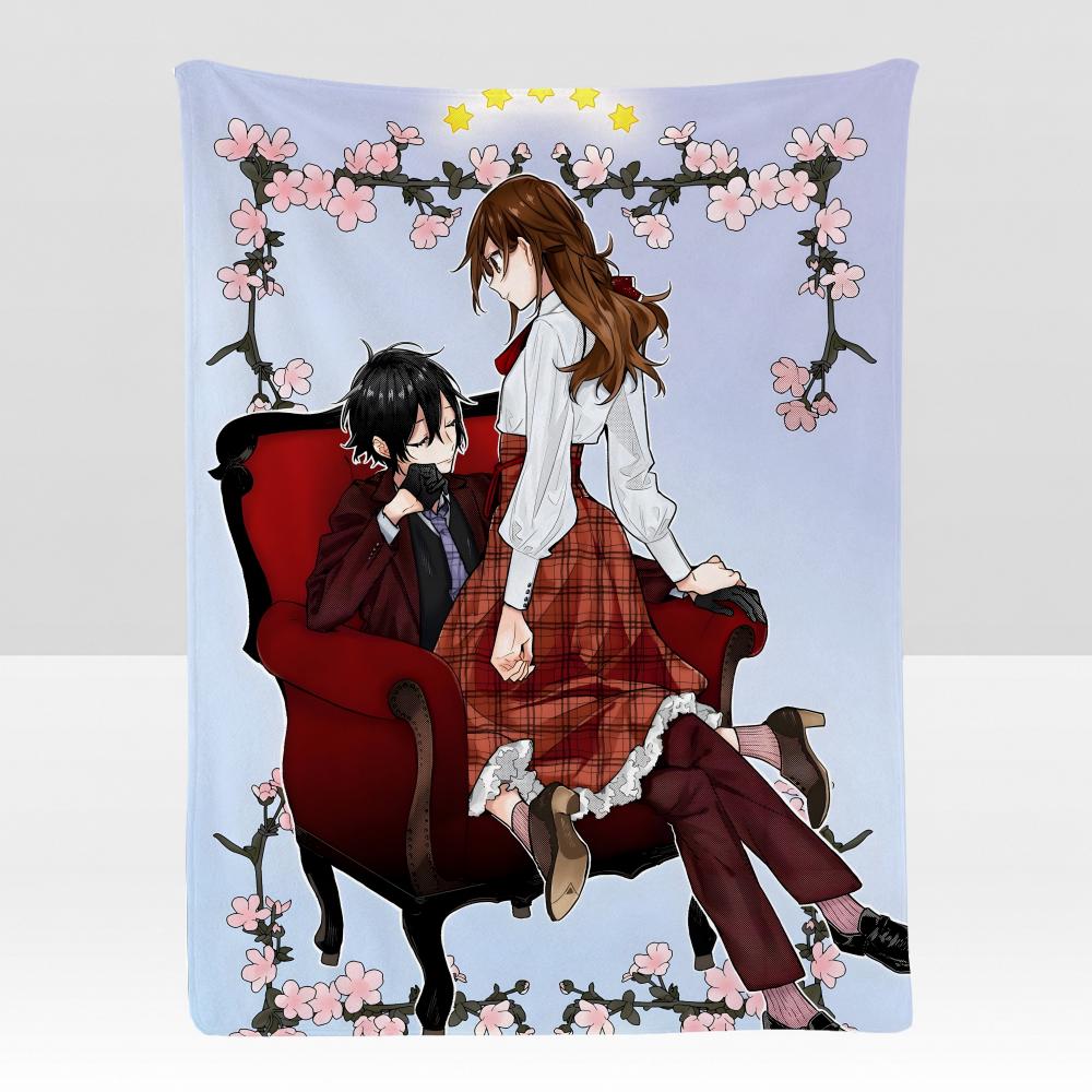 anime HHorimiya Story Throw Soft Flannel Blanket for Bed Bedroom Sofa Picnic Throw Skinfriendly Breathable Gift Cover