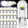 White W5W T10 192 168 LED Car Halogen Bulbs Fully Transparent High Brightness Plug and Play Car Lights for Turn Signals Reading