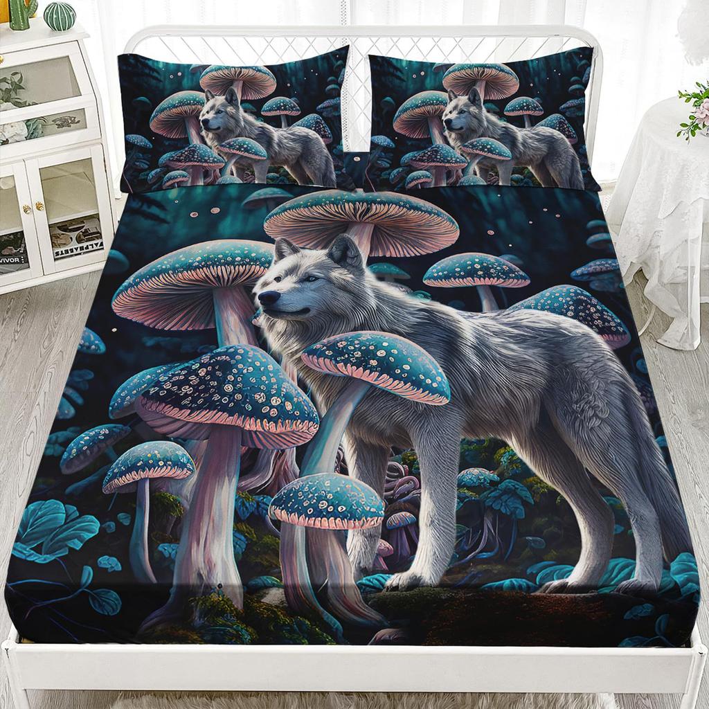 Animal Pattern Mattress Three-Piece Digital Printing Bedding Bed Set Three-Piece Mattress Children Adult
