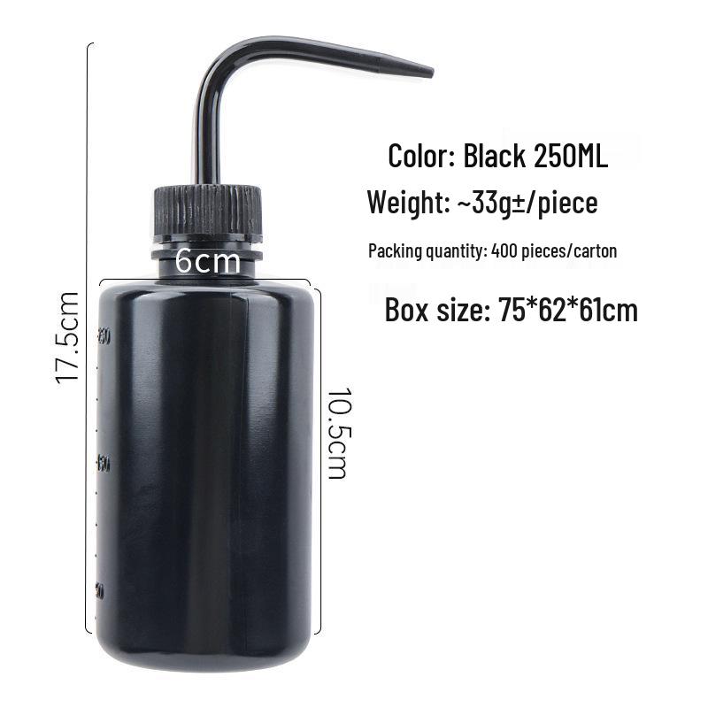 Multi-Capacity Eyelash Cleaning Squeeze Bottle - Curved Spout, 150/250/500ml