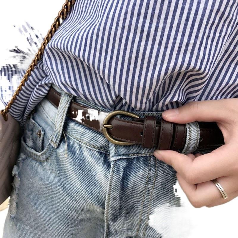 Girls Denim Modern Trousers With Timeless Vintage Charm And Adjustable Belt