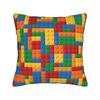 Rainbow Building Blocks Pattern Pillow Cover Soft Cushion Cover Morden Pillow Case For Living Room Bed Chair
