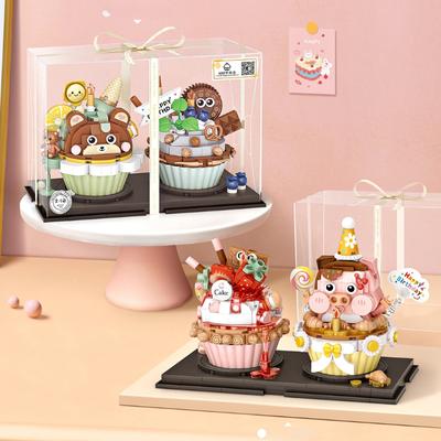 LOZ Mini Blocks Kids Building Bricks Girls Toys Cute Cake Model Gift Home Decor 1755 1756 No Box