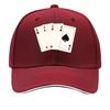 Four Aces Poker Card Fan Hip Hop Hat Fashion Outdoor Sports Sandwich Baseball Cap