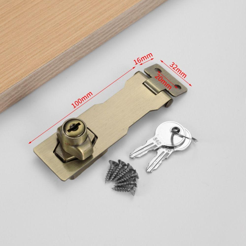 Anti-theft Security Furniture Locks No-punch Security Wooden Door Buckle  Mailbox