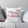 Merry Christmas Decoration Home Pillowcase Cushion Cover Holiday 40X40Cm Modern Living Room Sofa Bed Autumn Hat White