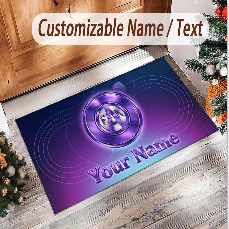 Personalized Crystal Velvet Carpet Austria Wien FC Pattern Non Slip Floor Rug
