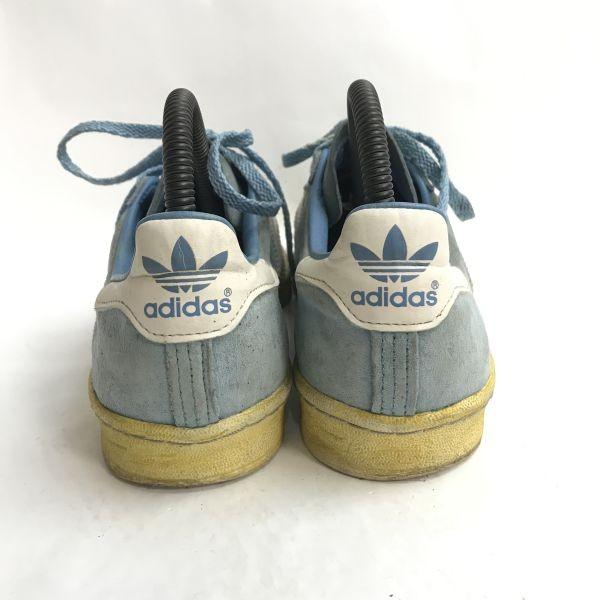adidas CAMPUS 80s Low Cut Sneakers 24.5 Light Blue vintage(USED)
