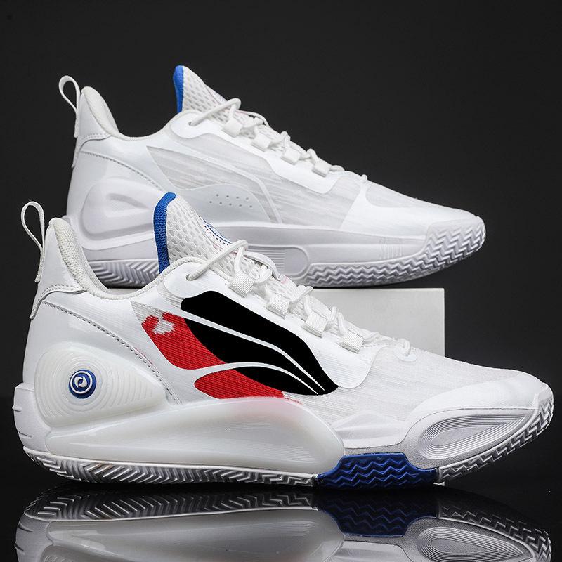

Flash 9td version basketball shoes boys sports shoes women s actual combat shock absorption breathable wear-resistant lightweight new student tide 45 білий