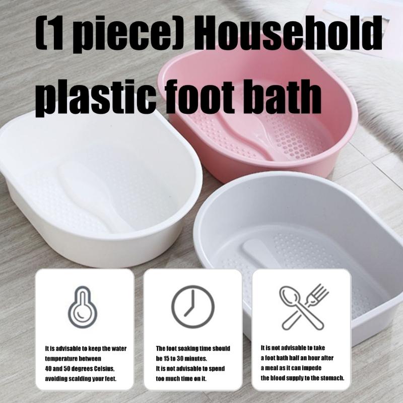 Soft Plastic Foot Bath Basins Ergonomic AntiSkid Texture Foot Bath Tub Ideal For Elderly Kids Family Easy To Clean