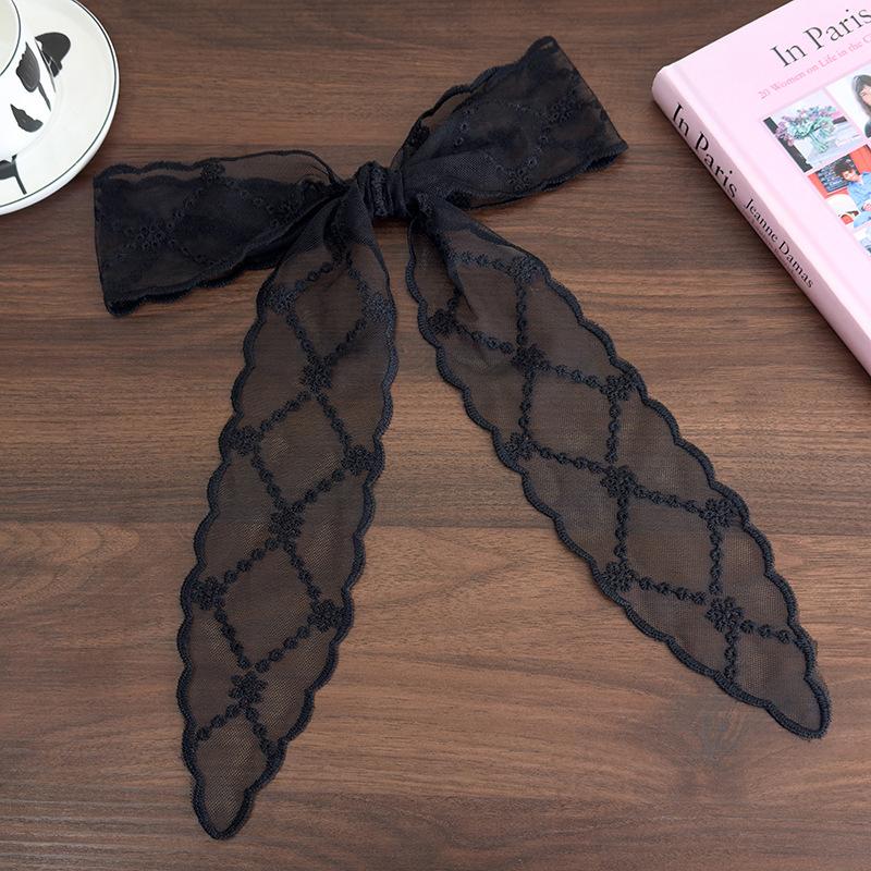 Sweet Versatile Narrow Long Scarf Solid Color Headbands For Women Girls  Floral Lace Scarf Long Ribbon Scarf Gifts
