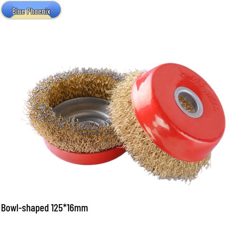 Lanfenghuang Bowl-shaped Copper Plated Wire Brush