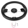13.4in PU Car Racing Steering Wheel Sports Drifting Wheel Universal Modified Parts Black 34cm 13.4in