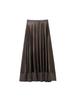 Autumn/Winter European & American Style Women's Silk Satin A-line Midi Skirt