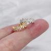 Fashion Zircon C-Shaped Ear Clip for Women Classic Gold Color Irregular No Piercing Ear Cuff Party Jewelry Gifts