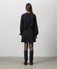 Three To Eighty Pleats Ribbon Dress Black