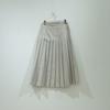 Style LAtte Women SignAture Summer Tweed PleAted Long A Line Skirt Sss Summer Tw