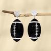 Sporty Style Double Layer Acrylic American Football Earrings for Women