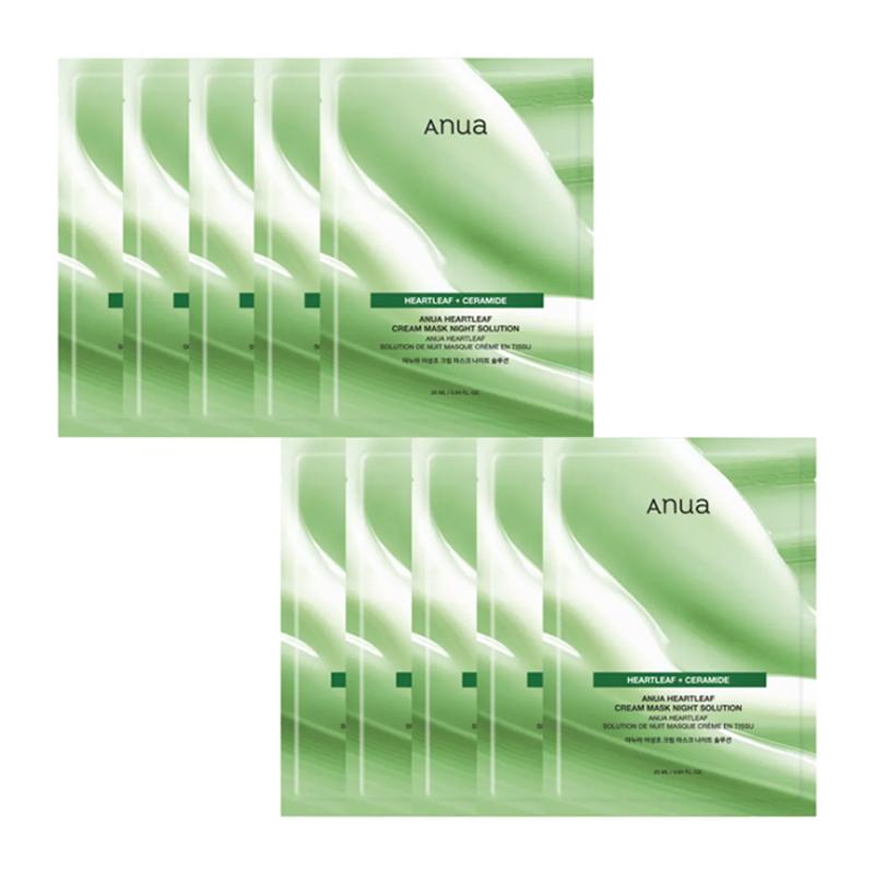 Anua Heartleaf Cream Mask Night Solution 25ml*10EA