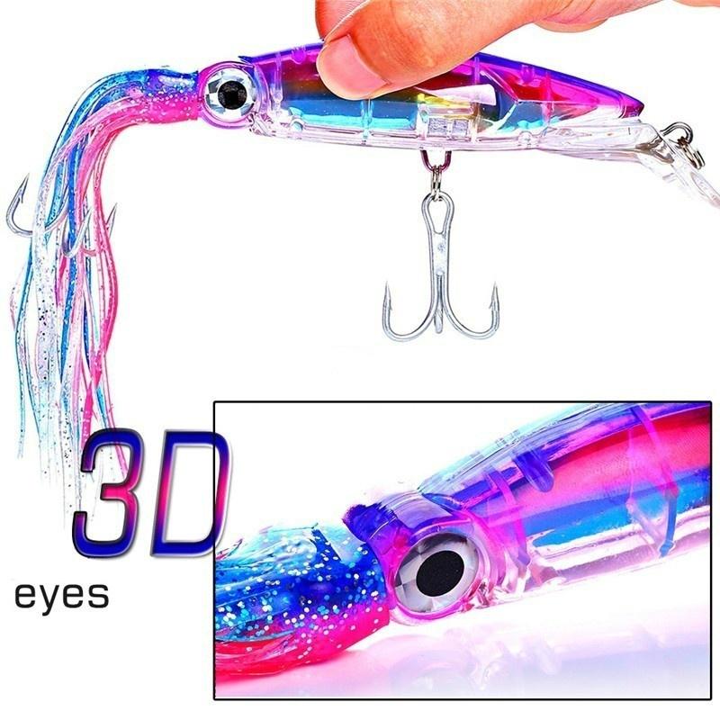 SOUGAYILANG Fishing Lures Big Fishing Hook Octopus Shape for Seawater Freshwater Fishing
